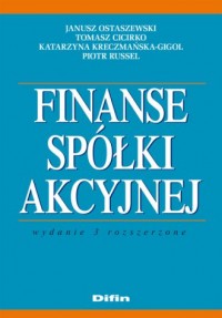 Finanse spółki akcyjnej - okładka książki