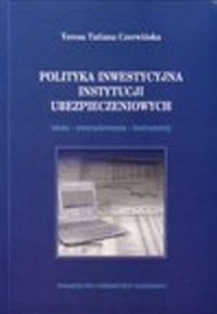 Polityka inwestycyjna instytucji - okładka książki