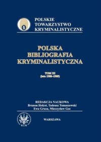 Polska Bibliografia Kryminalistyczna. - okładka książki