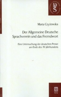 Der Allgemeine Deutsche Sprachverein - okładka książki