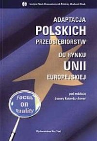 Adaptacja polskich przedsiębiorstw - okładka książki