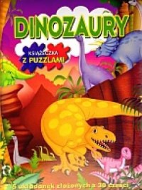 Dinozaury. Książeczka z puzzlami - okładka książki
