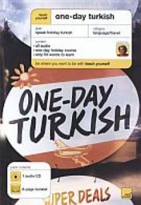 One-Day Turkish. Booklet (+ CD) - okładka książki