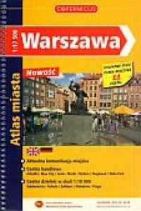Warszawa. Atlas miasta 1:17 500 - okładka książki