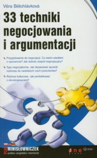 33 techniki negocjowania i argumentacji - okładka książki