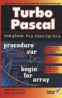 Turbo Pascal. Poradnik dla nauczyciela - okładka książki