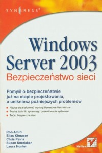 Windows Server 2003. Bezpieczeństwo - okładka książki