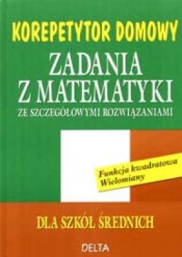 Zadania z matematyki ze szczegółowymi - okładka książki