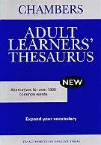 Chambers Adult Learners Thesaurus - okładka książki