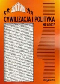 Cywilizacja i polityka nr 5/2007 - okładka książki