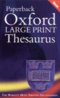 Oxford Large Print Thesaurus - okładka książki