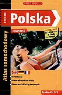 Polska. Atlas samochodowy 1: 500 - okładka książki
