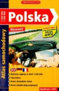 Polska. Atlas samochodowy 1:500 - okładka książki