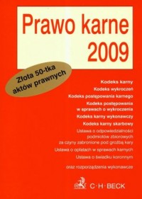 Prawo karne 2009 - okładka książki