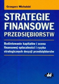 Strategie finansowe przedsiębiorstw - okładka książki