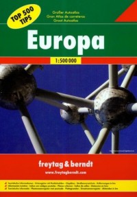 Europa Grand Road Atlas - okładka książki