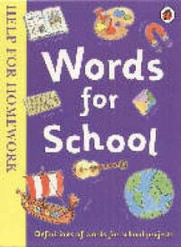 Help For Homework: Words For School - okładka książki
