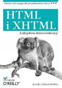 HTML i XHTML. Leksykon kieszonkowy - okładka książki