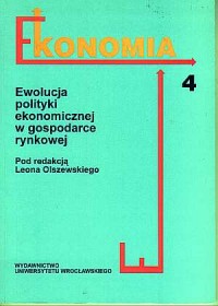 Ewolucja polityki ekonomicznej - okładka książki