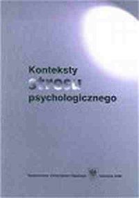 Konteksty stresu psychologiczego - okładka książki