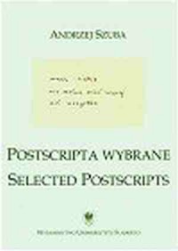 Postscripta wybrane / Selected - okładka książki