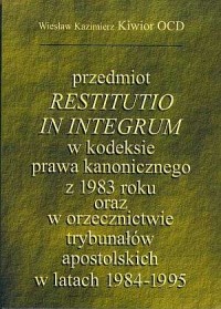 Przedmiot restitutio in integrum - okładka książki