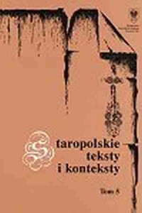 Staropolskie teksty i konteksty. - okładka książki