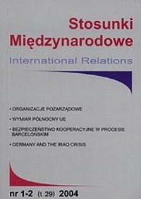 Stosunki międzynarodowe nr 1-2. - okładka książki