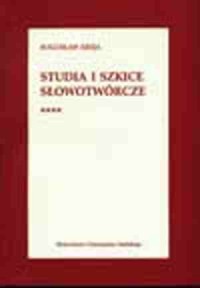 Studia i szkice słowotwórcze - okładka książki