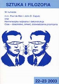 Sztuka i filozofia 22-23/2003 - okładka książki