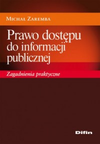 Prawo dostępu do informacji publicznej - okładka książki