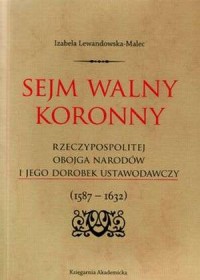 Sejm Walny Koronny - okładka książki