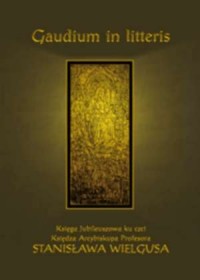 Gaudium in litteris - okładka książki