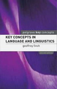 Key Contepts in language and linguistics - okładka książki