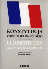 Konstytucja V Republiki Francuskiej - okładka książki