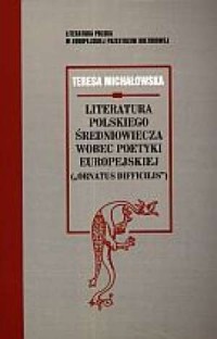 Literatura polskiego średniowiecza - okładka książki
