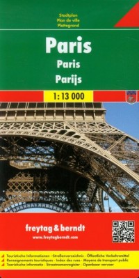 Paryż plan miasta (skala 1: 13 - okładka książki