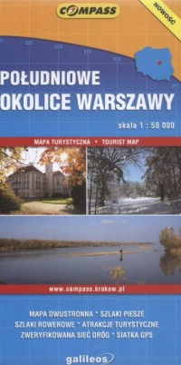 Południowe okolice Warszawy (mapa - okładka książki