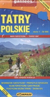 Tatry Polskie (mapa turystyczna - okładka książki