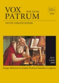 Vox Patrum. Tom 52/2 - okładka książki