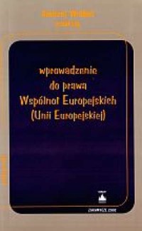 Wprowadzenie do prawa Wspólnot - okładka książki