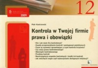 Kontrola w Twojej firmie. Prawa - okładka książki