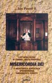 List Apostolski Misericordia Dei. - okładka książki