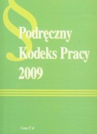 Podręczny kodeks pracy 2009 - okładka książki