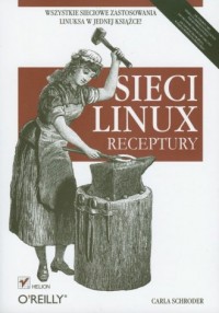 Sieci Linux Receptury - okładka książki