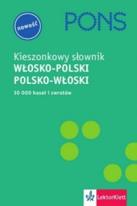 Słownik kieszonkowy włosko-polski, - okładka książki