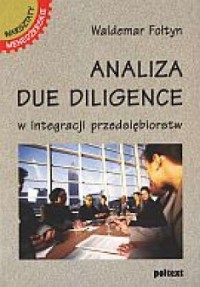 Analiza due diligence w integracji - okładka książki