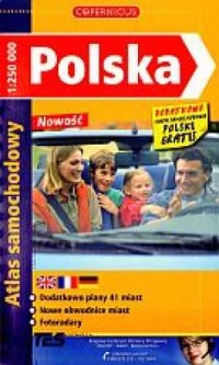 Polska. Atlas samochodowy 1:250 - okładka książki