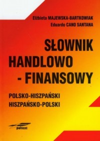 Słownik handlowo-finansowy polsko-hiszpański, - okładka książki