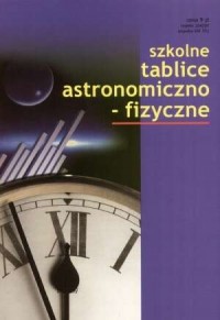 Szkolne tablice astronomiczno-fizyczne - okładka podręcznika